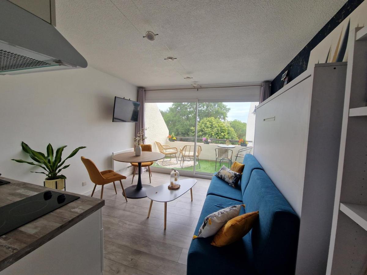 Guidel-Plages Studio Lumineux Balcon Vue Mer & Piscine Екстер'єр фото